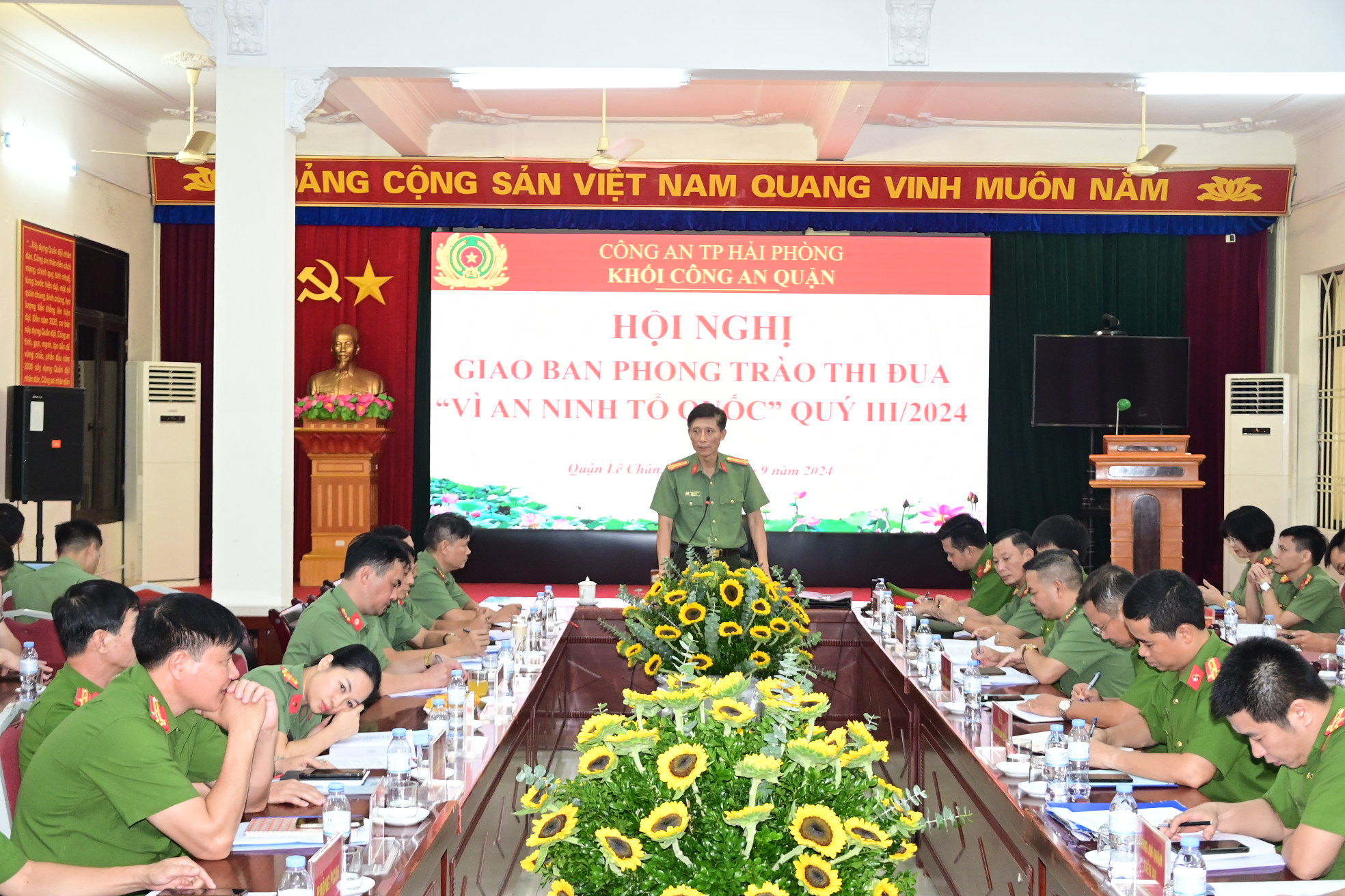 Khối Công an quận: Giao ban phong trào thi đua “Vì An ninh Tổ quốc” quý III năm 2024